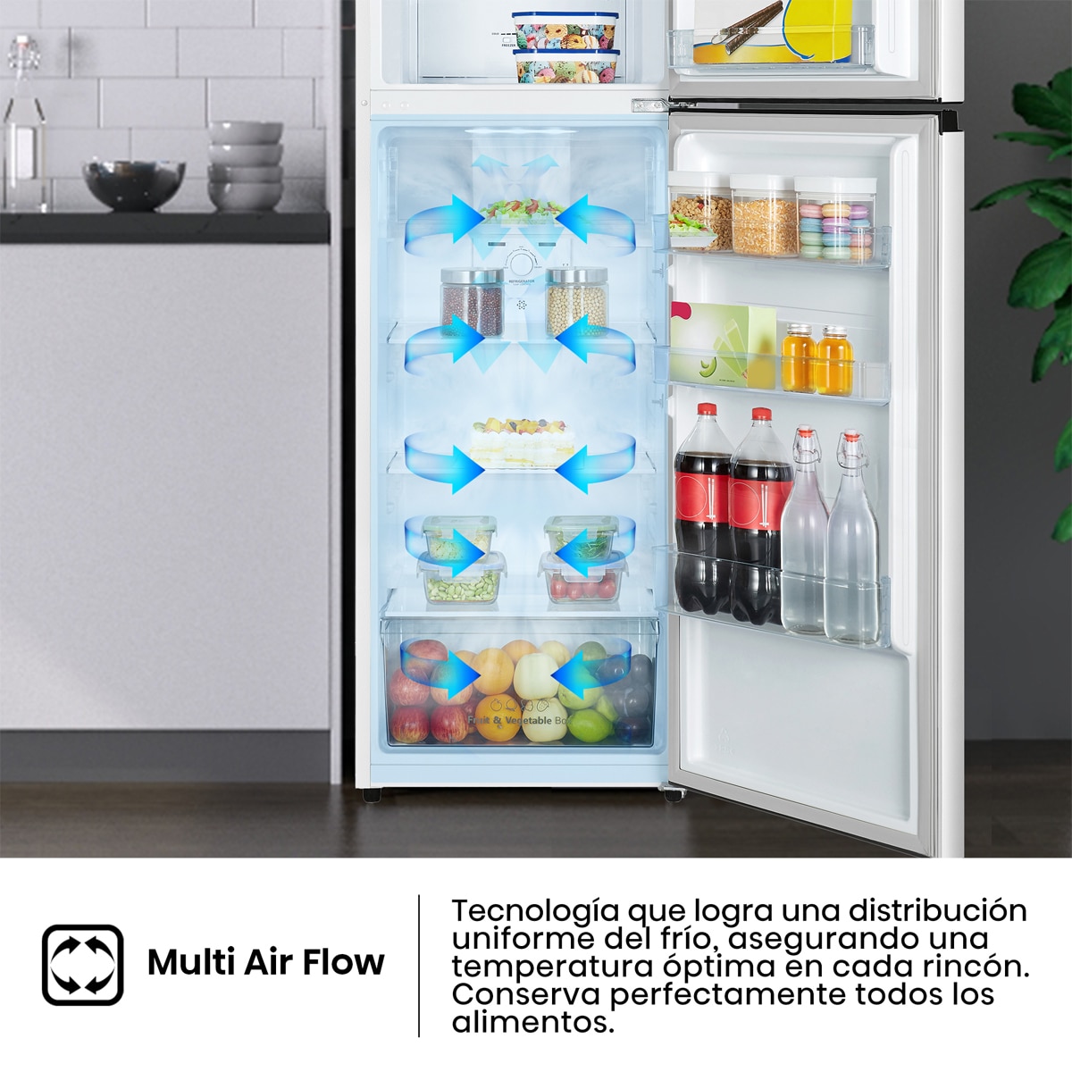 Frigorífico 2 puertas Hisense , Total No Frost - RT327N4AWE Blanco-6