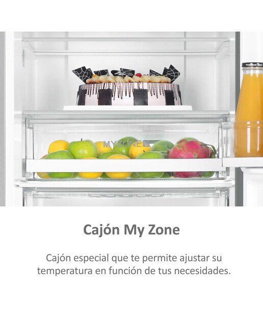 Imagen 7 de Frigorífico Combi Haier Total No Frost 3D 60 Series 3 - A3FE837CGJ - Silver Titanium Silver Titanium