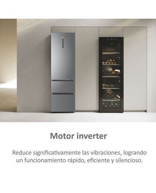 Imagen 11 de Frigorífico Combi Haier Total No Frost 3D 60 Series 3 - A3FE837CGJ - Silver Titanium Silver Titanium