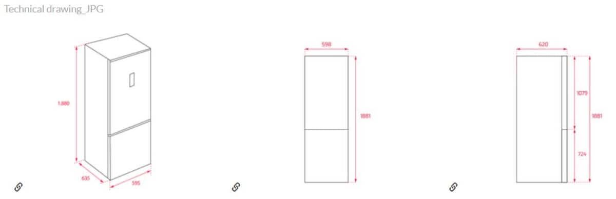 Frigorífico Combi Teka No Frost - NFL 342 WH Blanco-7
