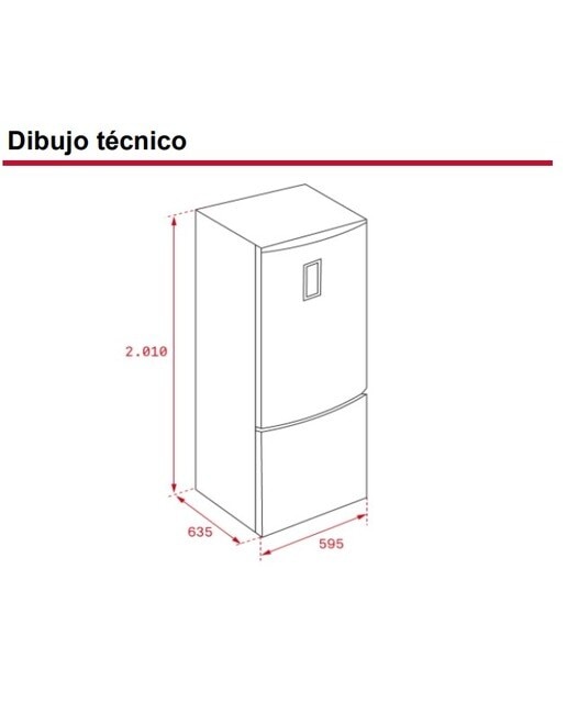 Frigorífico Combi Teka No Frost - NFL 430 S WH Blanco · El Corte