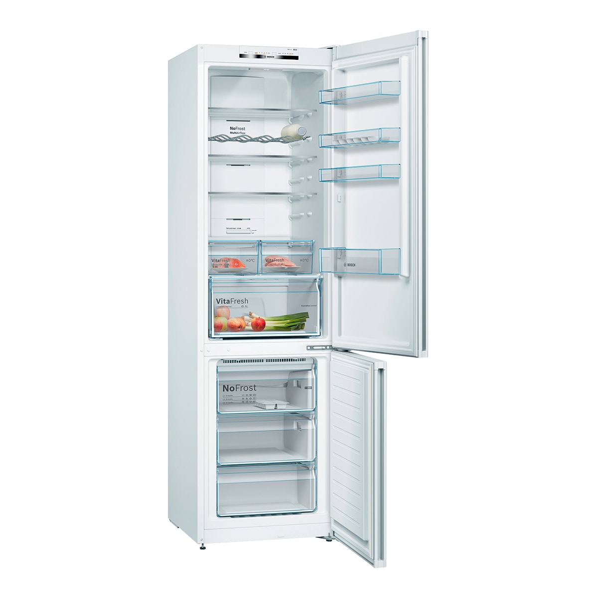 Frigorífico Combinado Bosch Série 4 KGN39VWEA VitaFresh Plus, PerfectFit e No Frost e de 203 cm - Branco Branco-2