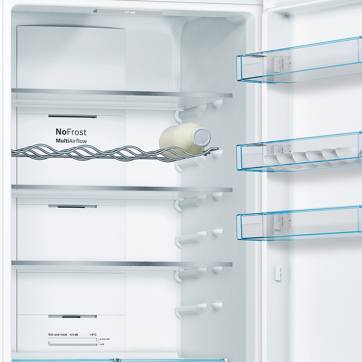 Frigorífico Combinado Bosch Série 4 KGN39VWEA VitaFresh Plus, PerfectFit e No Frost e de 203 cm - Branco Branco-7