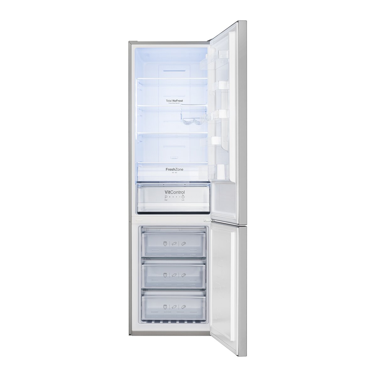 Frigorífico Combinado Fagor 3FFK-6845X No Frost e de 200 cm - Inox Aço inoxidável-2