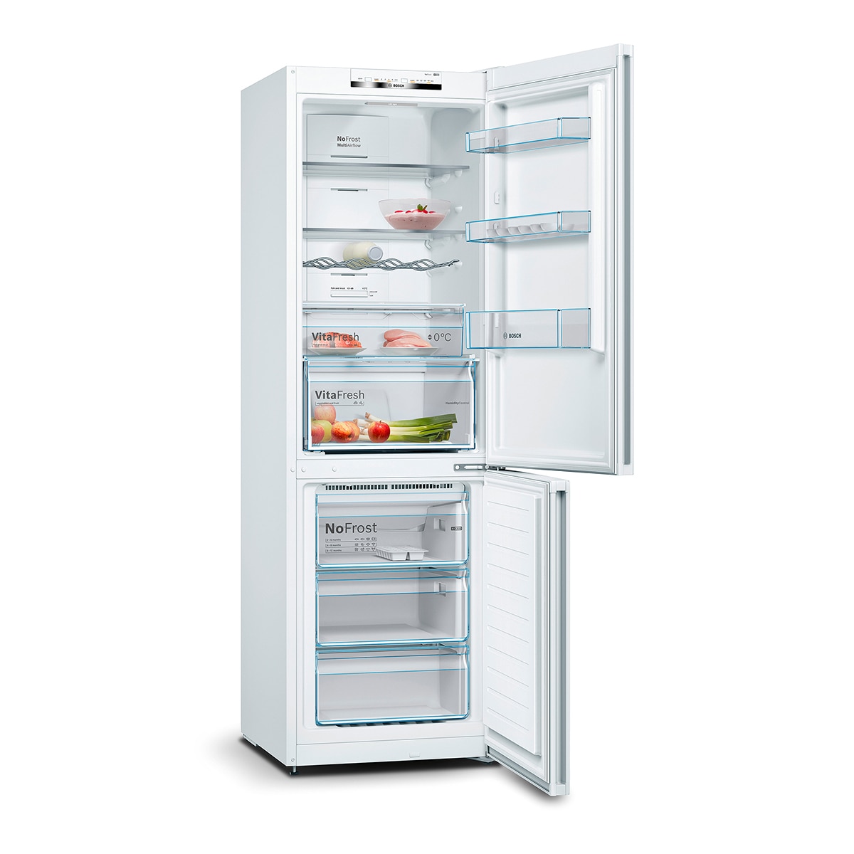 Frigorífico Combi Bosch No Frost - KGN36VWED Blanco-2
