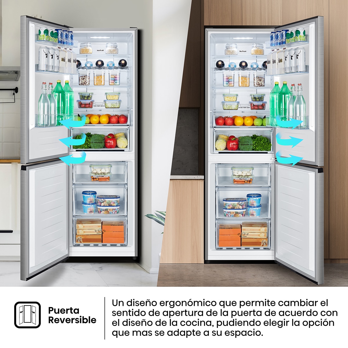 Frigorífico Combi Hisense MultiFlow - RB390N4CCD Inox-8