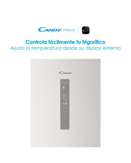 Frigorífico Combi Candy Total No Frost Circle + con Wifi Fresco - CCE7T618ES Plata-11