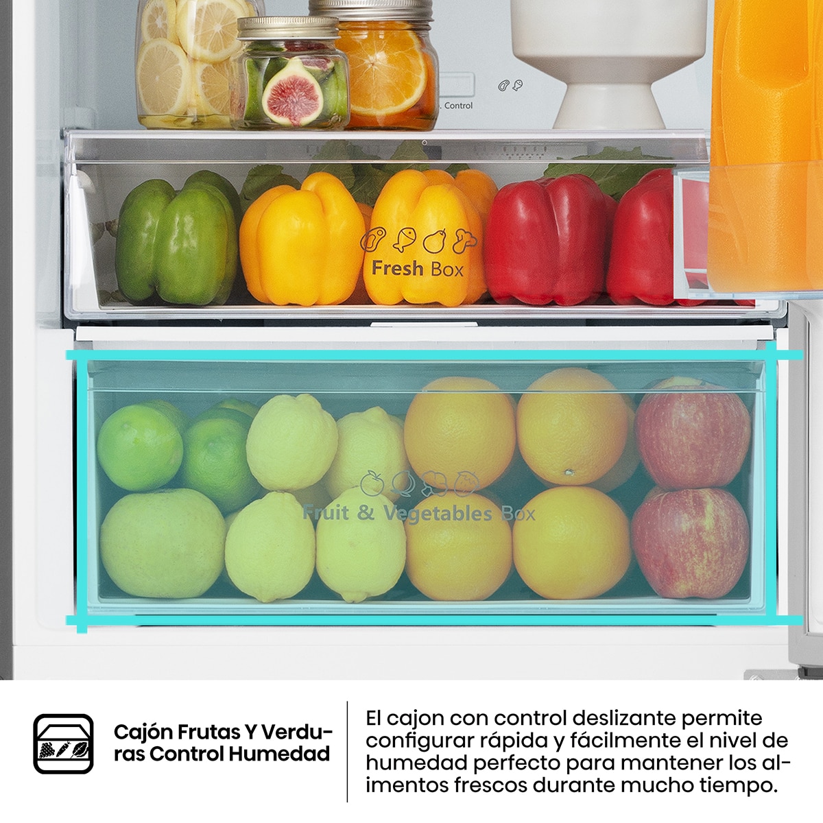 Frigorífico Combi Hisense Multi Air Flow - RB440N4ACD Inox-8