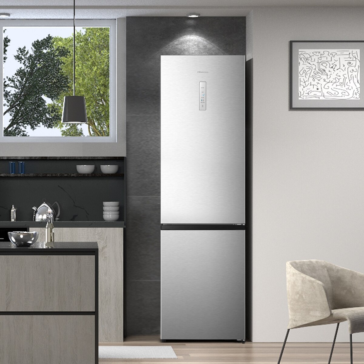 Frigorífico Combi Hisense Multi Air Flow - RB440N4ACD Inox-11