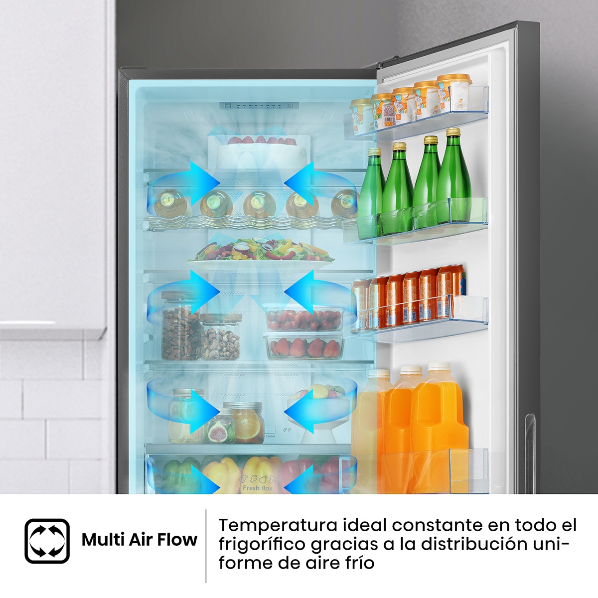 Frigorífico Combi Hisense Total No Frost - RB440N4GWD - Cristal blanco Cristal blanco-5