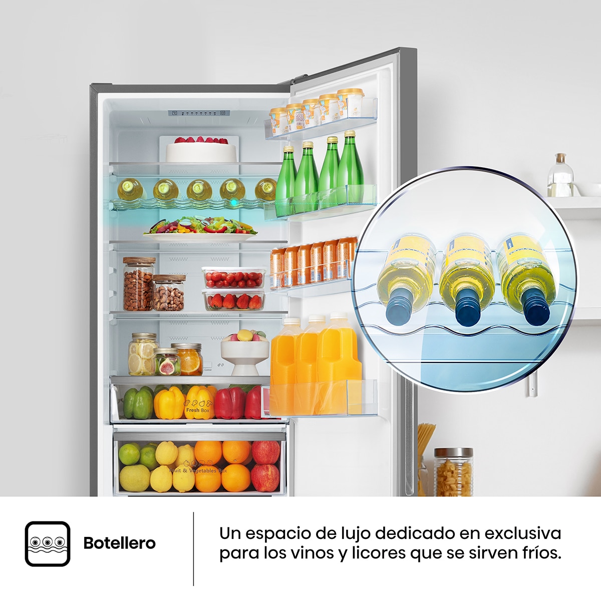 Frigorífico Combi Hisense Total No Frost - RB440N4GWD - Cristal blanco Cristal blanco-10
