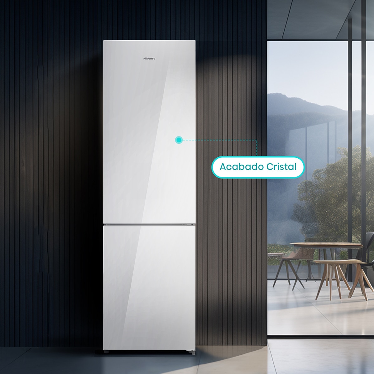 Frigorífico Combi Hisense Total No Frost - RB440N4GWD - Cristal blanco Cristal blanco-11