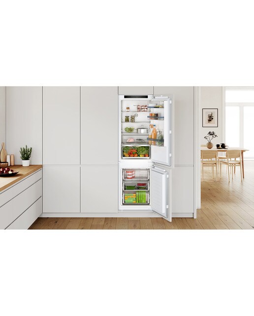 Frigorífico Combinado Encastrável Bosch KIN86VFE0 NoFrost Branco-8