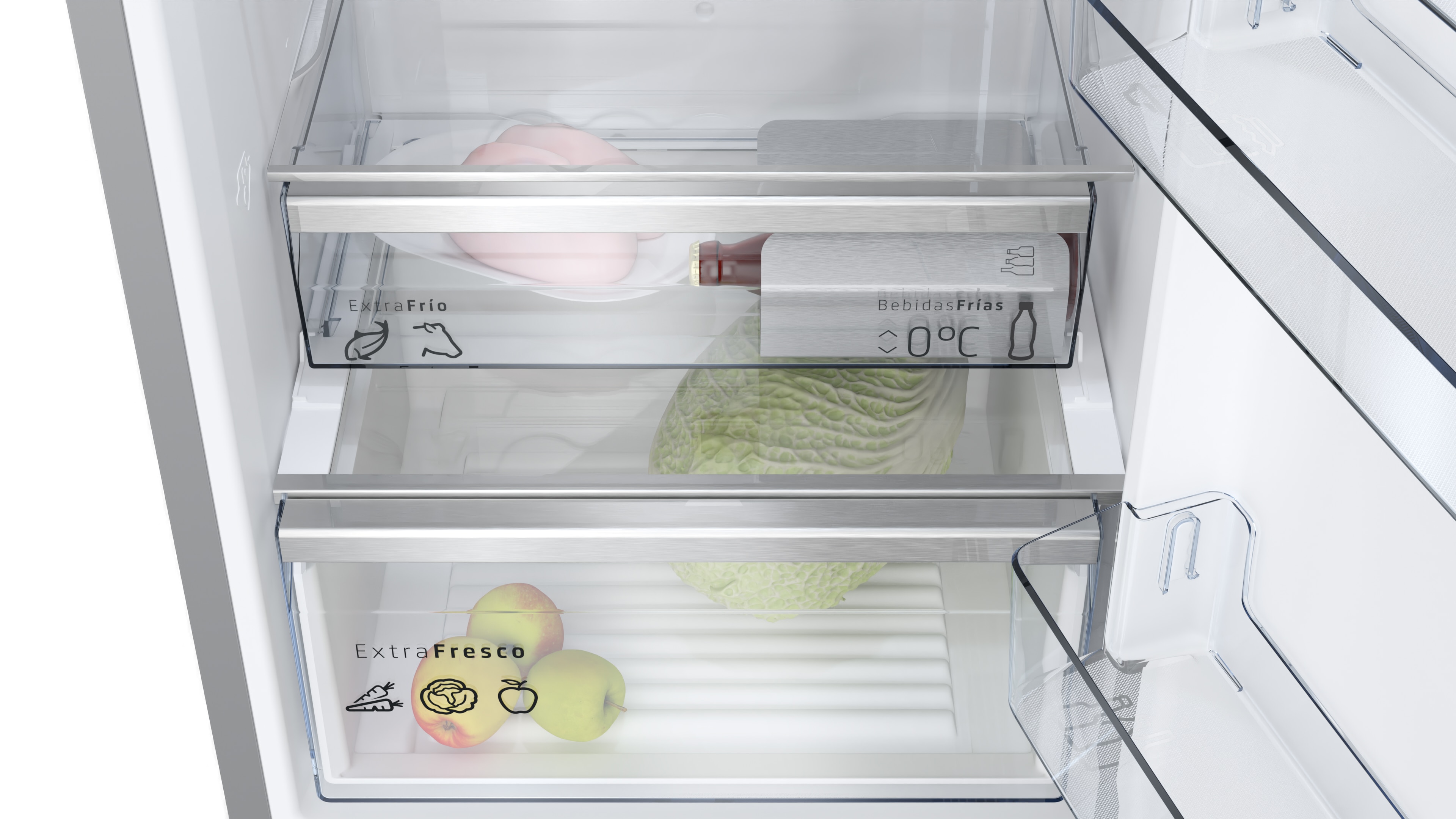Frigorífico Combi Balay Total No Frost Serie Cristal - 3KFC869NI - Cristal negro Cristal negro-6