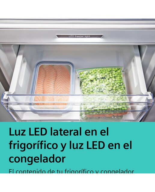 Frigorifico combi Siemens NoFrost, sistema HyperFresh - KG39NAXCF - Inox / Negro Inox / Negro-13
