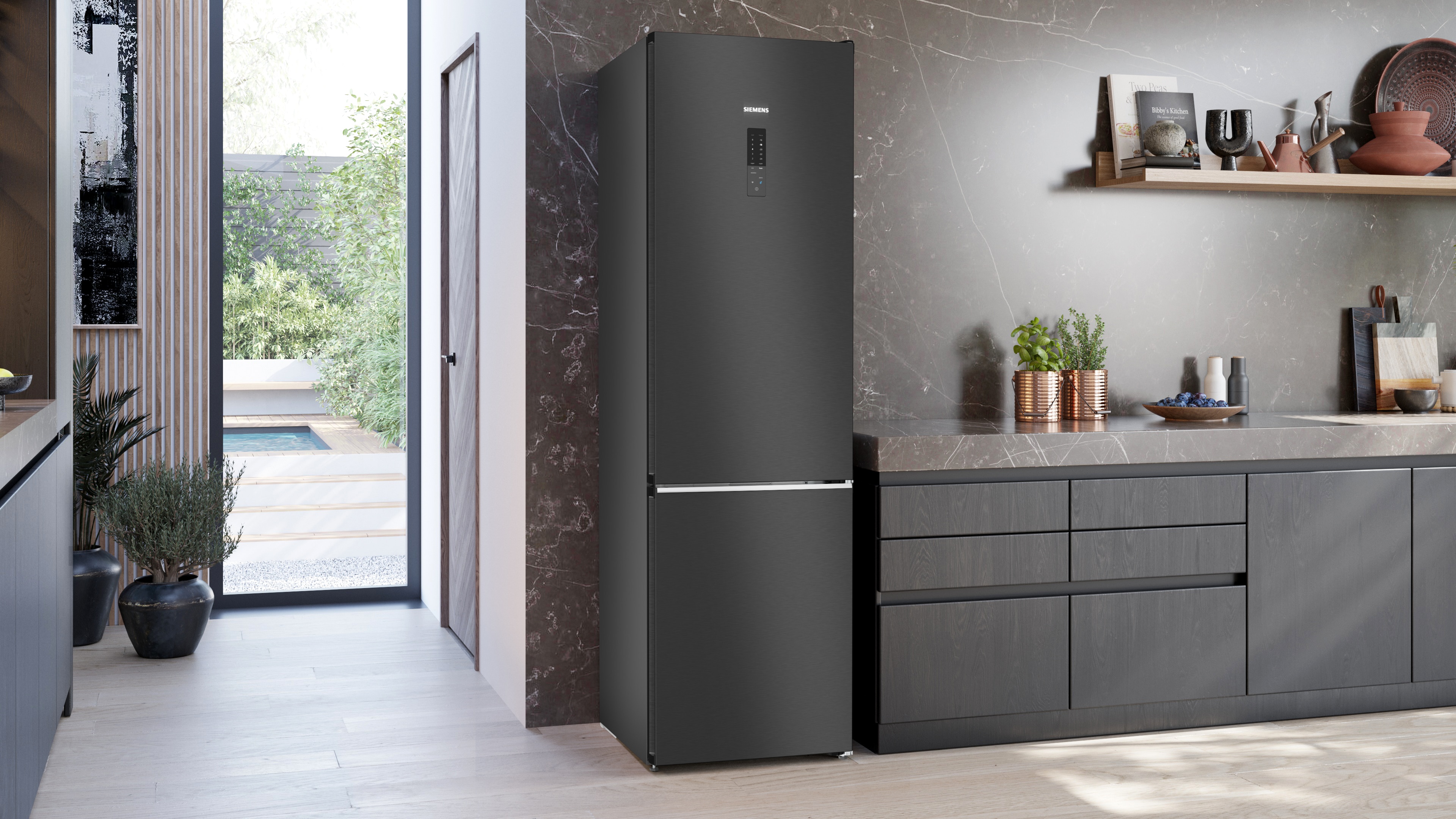 Frigorifico combi Siemens NoFrost, sistema HyperFresh - KG39NAXCF - Inox / Negro Inox / Negro-14