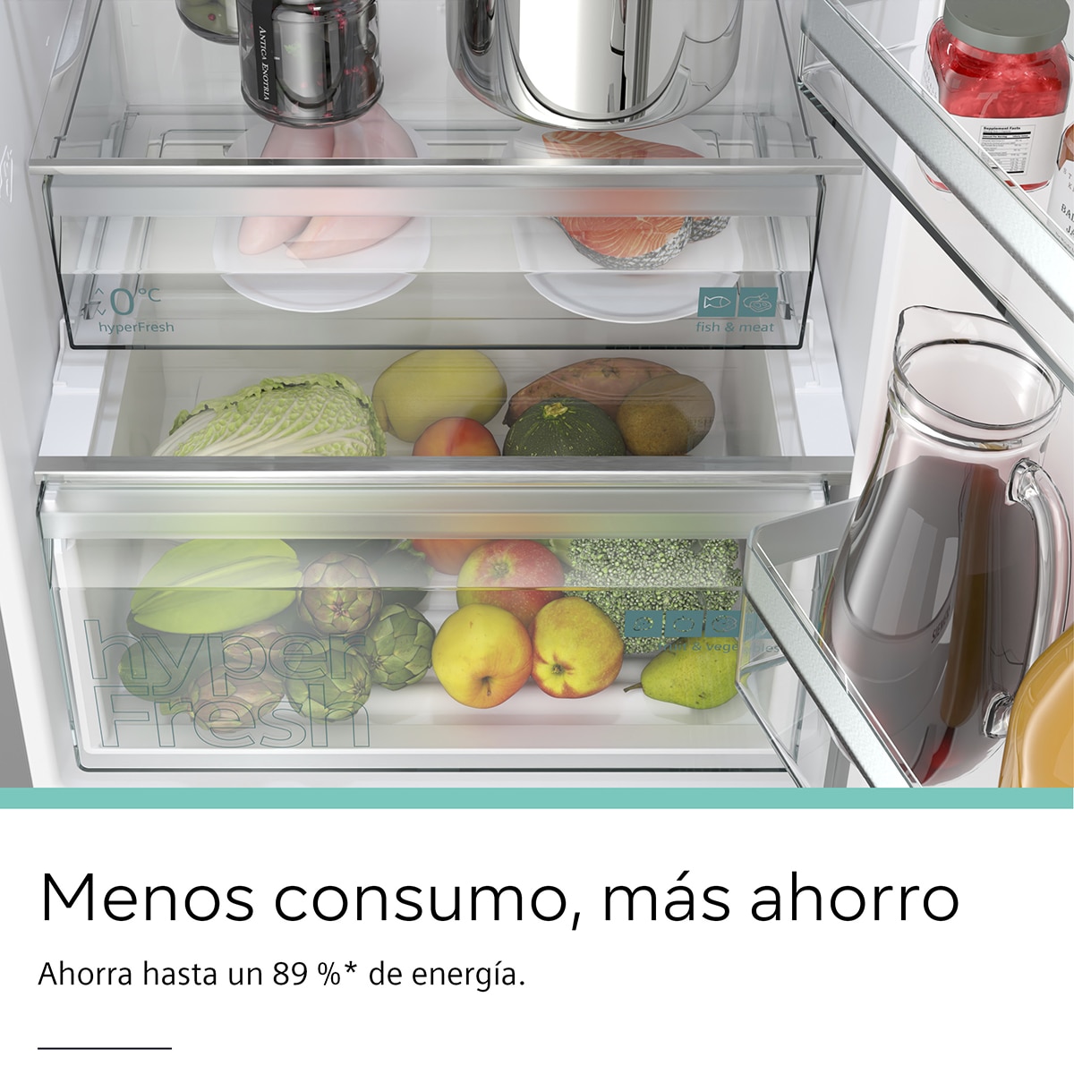 Frigorífico Combi Siemens Tecnología noFrost iQ300 - KG36N2ICF Inox-9