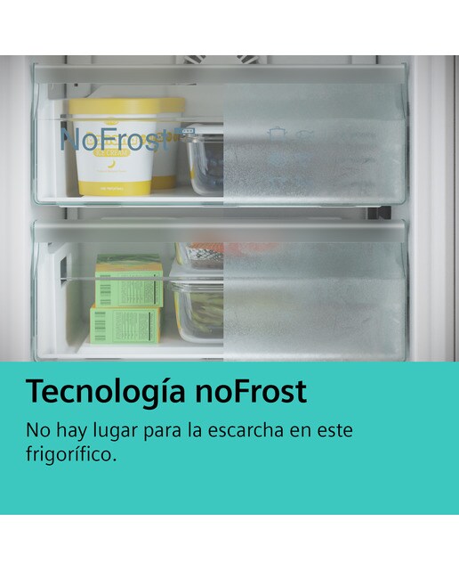 Frigorífico Combinado Encastrável Siemens iQ300 KI86NHFE0 No Frost e HyperFresh e Ligação WiFi de 177,2 cm - Branco Branco-12