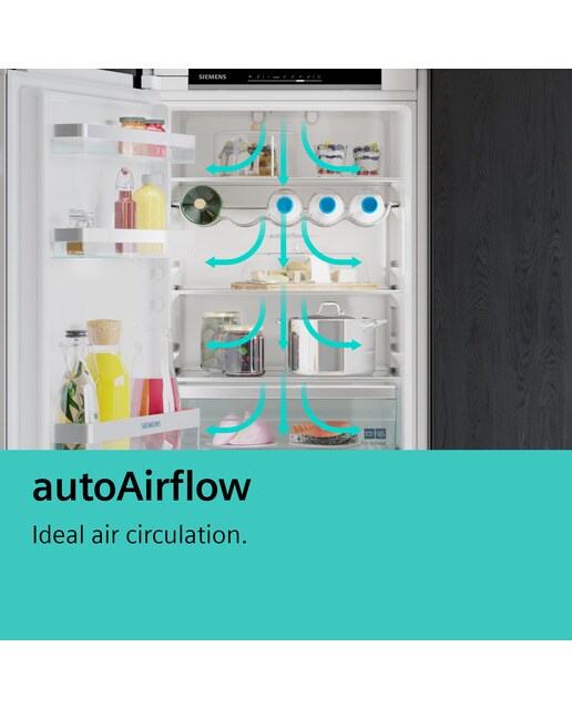 Frigorífico Combinado Encastrável Siemens iQ300 KI86NHFE0 No Frost e HyperFresh e Ligação WiFi de 177,2 cm - Branco Branco-16