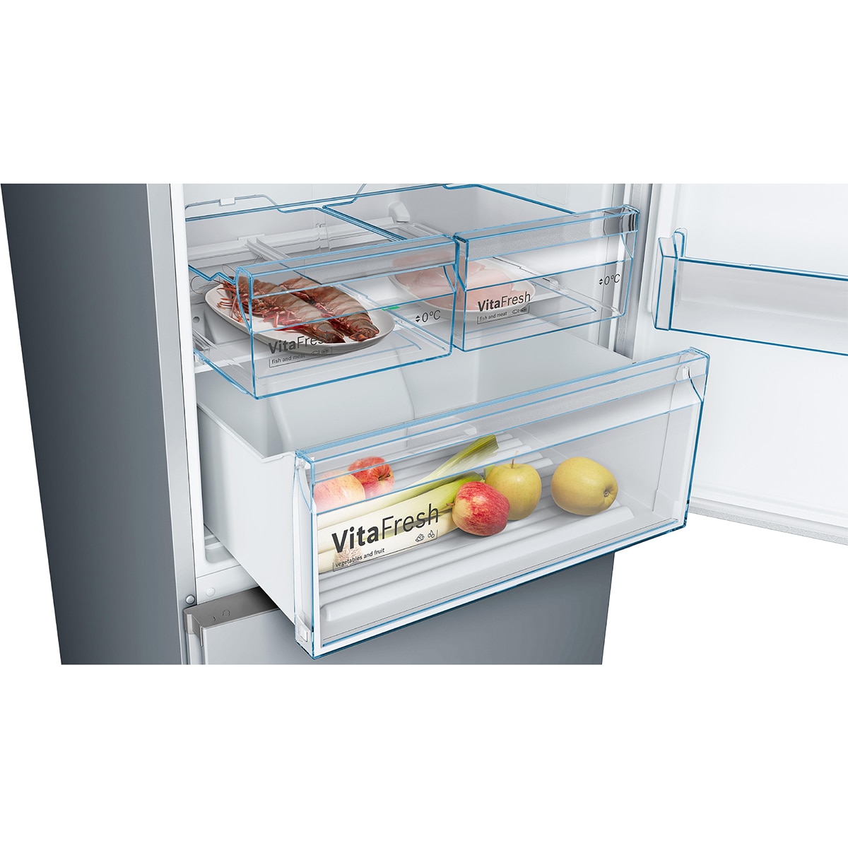 Frigorífico combi Bosch Total NoFrost - KGN49XIEA Acero mate antihuellas-4