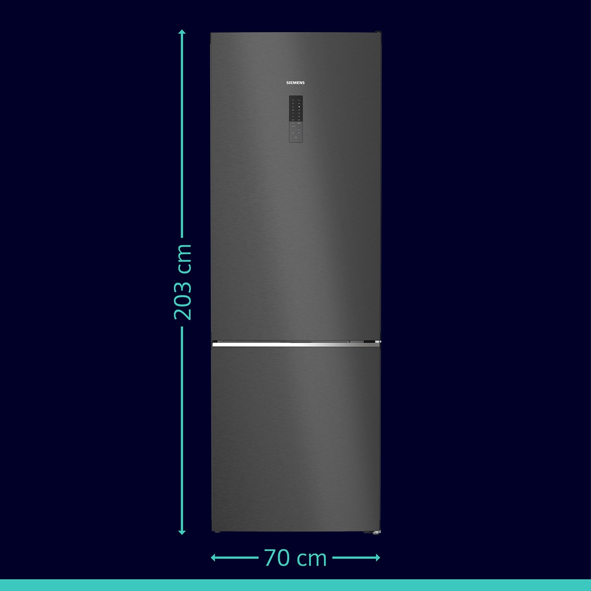 Frigorifico combi Siemens No Frost, hyperFresh 0°C - KG49NAXCF Inox / Negro-3