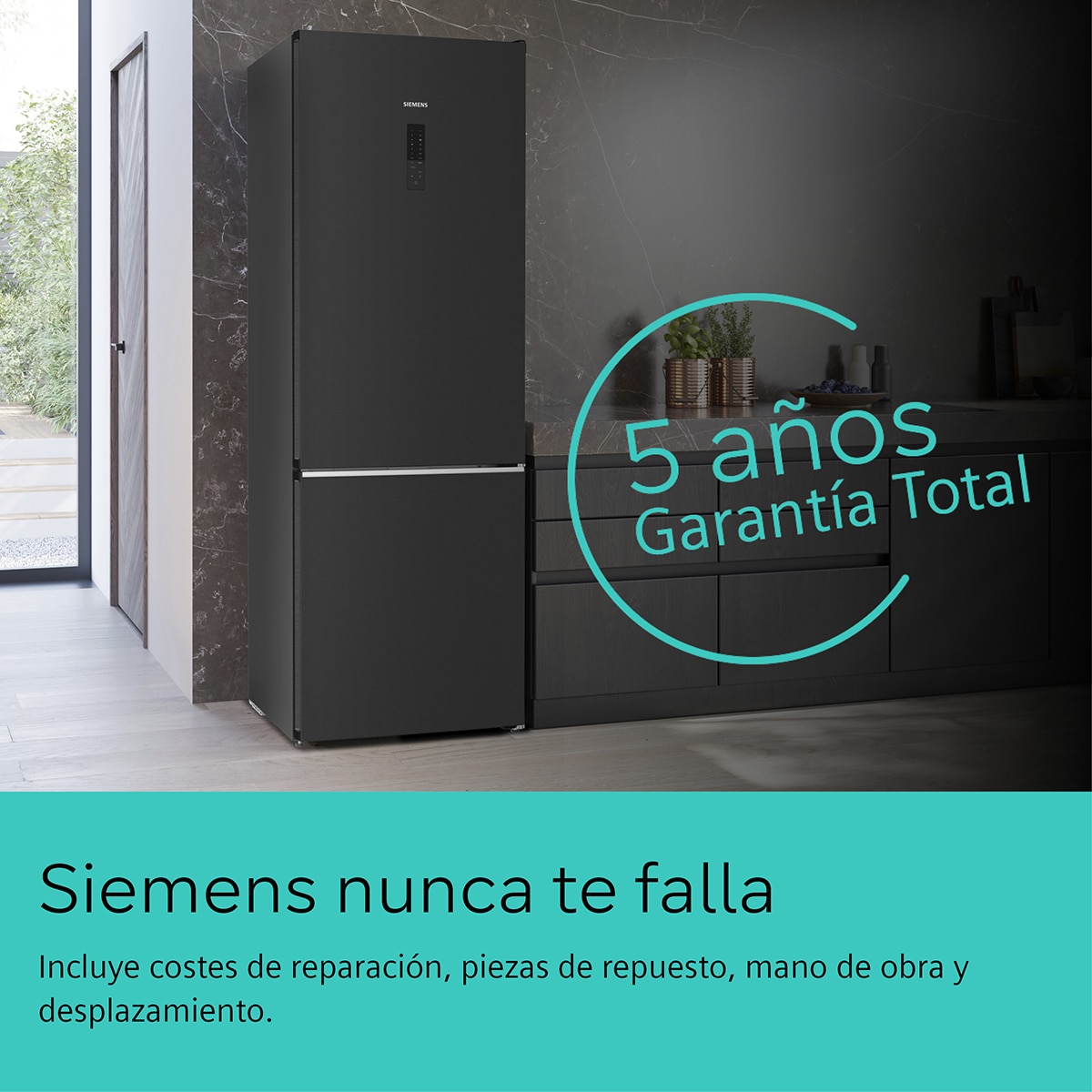 Frigorifico combi Siemens No Frost, hyperFresh 0°C - KG49NAXCF Inox / Negro-5