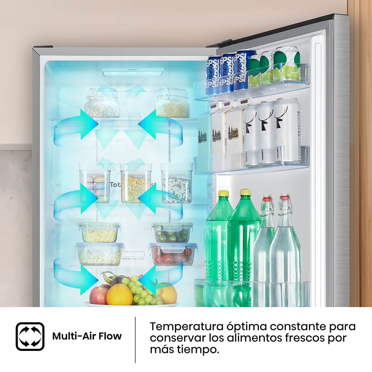 Frigorifico combi Hisense No Frost, Multi Air Flow - RB390N4BCC Inox-6