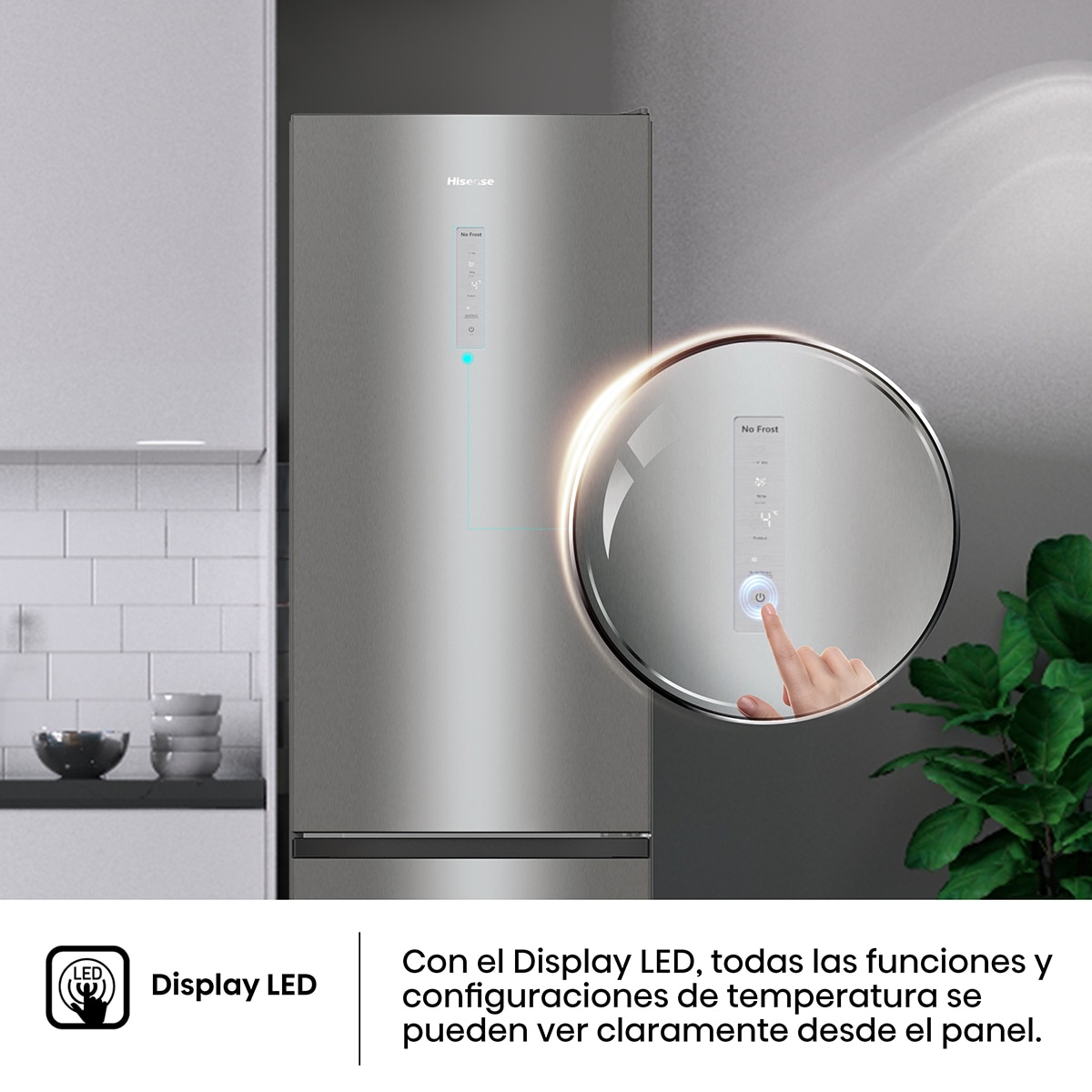Frigorifico combi Hisense No Frost, 3 puertas - RM469N4ACD
