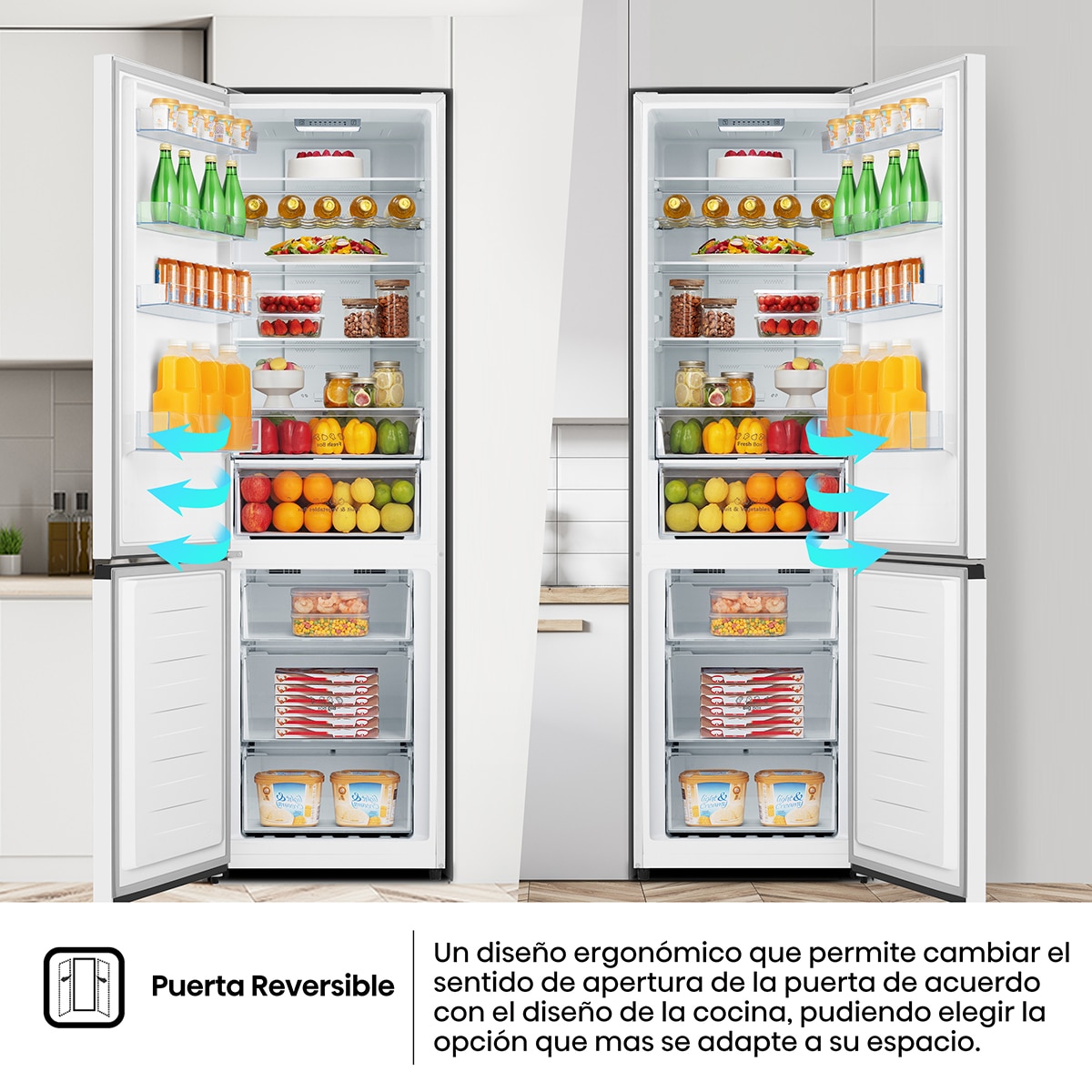 Frigorifico combi Hisense No Frost - RB440N4BWE Blanco-7
