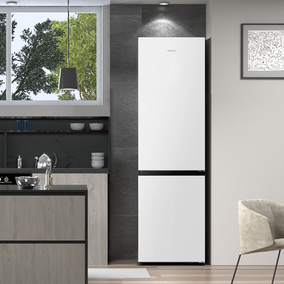 Frigorifico combi Hisense No Frost - RB440N4BWE Blanco-11