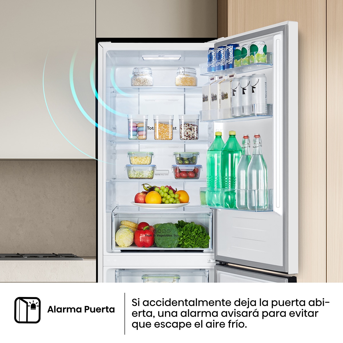 Frigorifico combi Hisense No Frost, Multi Air Flow - RB390N4DWD Blanco-11