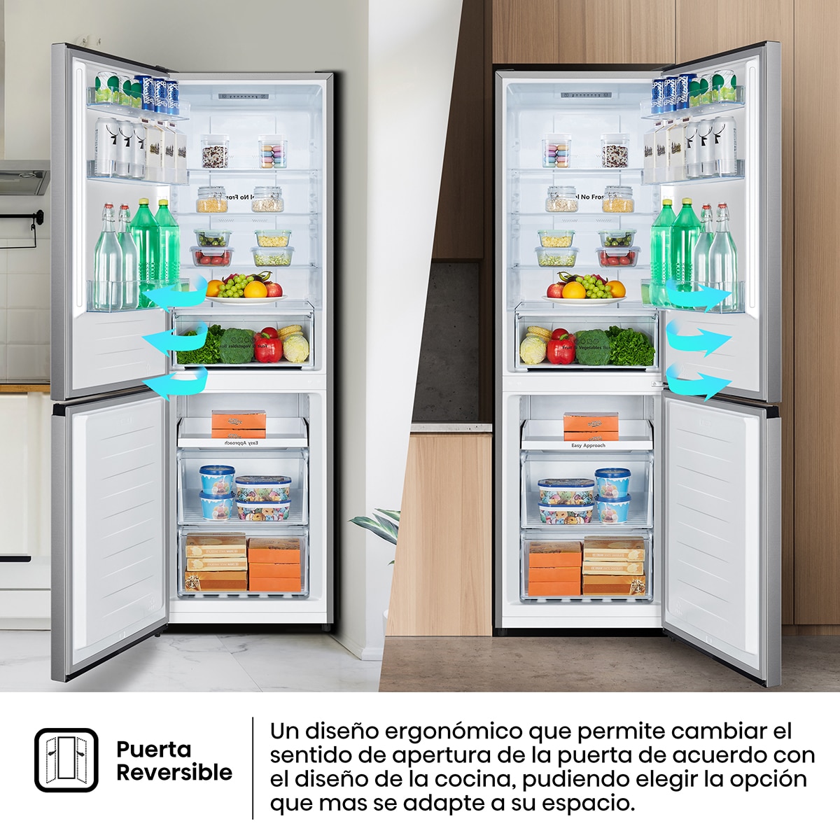 Frigorifico combi Hisense Total No Frost, Multi Air Flow - RB390N4ACE Inox-7