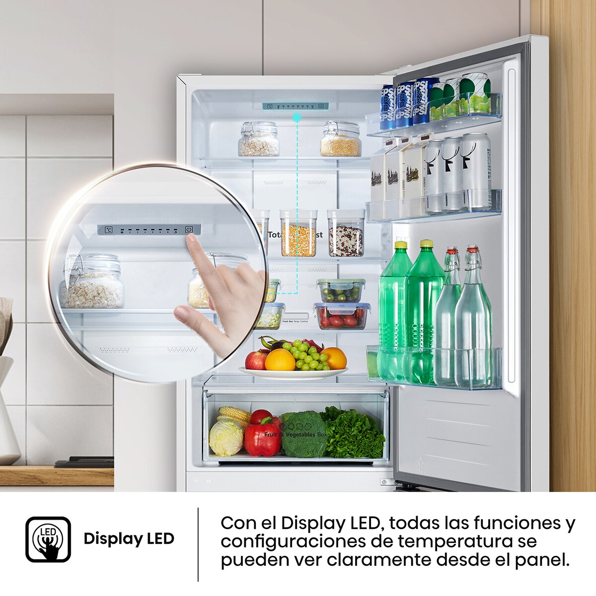 Frigorifico combi Hisense  Total No Frost, Multi Air Flow - RB390N4AWE Blanco-8