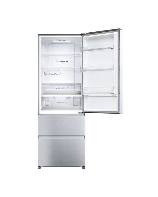 Frigorífico Combi Haier Total No Frost 3D 70 Series 5 - HTR5720ENMG - Silver Silver-3