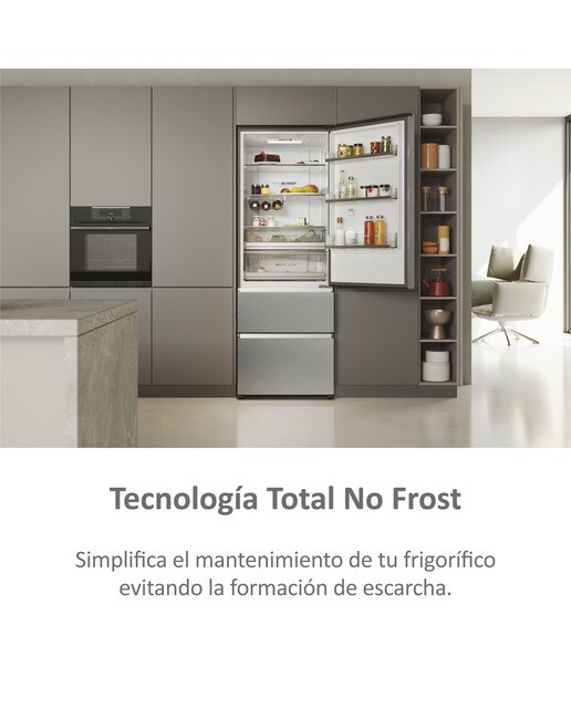 Frigorífico Combi Haier Total No Frost 3D 70 Series 5 - HTR5720ENMG - Silver Silver-13
