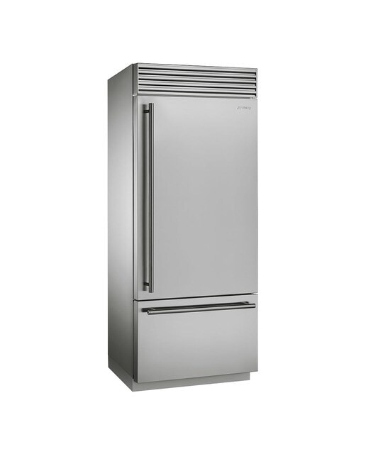 Frigorífico Combinado Smeg Classica RF396RSIX No Frost, Dobradiças à Direita e de 212 cm - Aço Inox Aço inoxidável-1