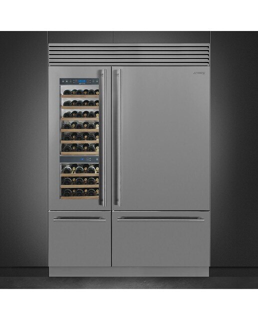 Frigorífico Combinado Smeg Classica RF396RSIX No Frost, Dobradiças à Direita e de 212 cm - Aço Inox Aço inoxidável-2
