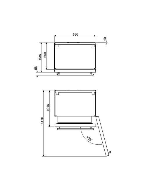 Frigorífico Combinado Smeg Classica RF396RSIX No Frost, Dobradiças à Direita e de 212 cm - Aço Inox Aço inoxidável-5