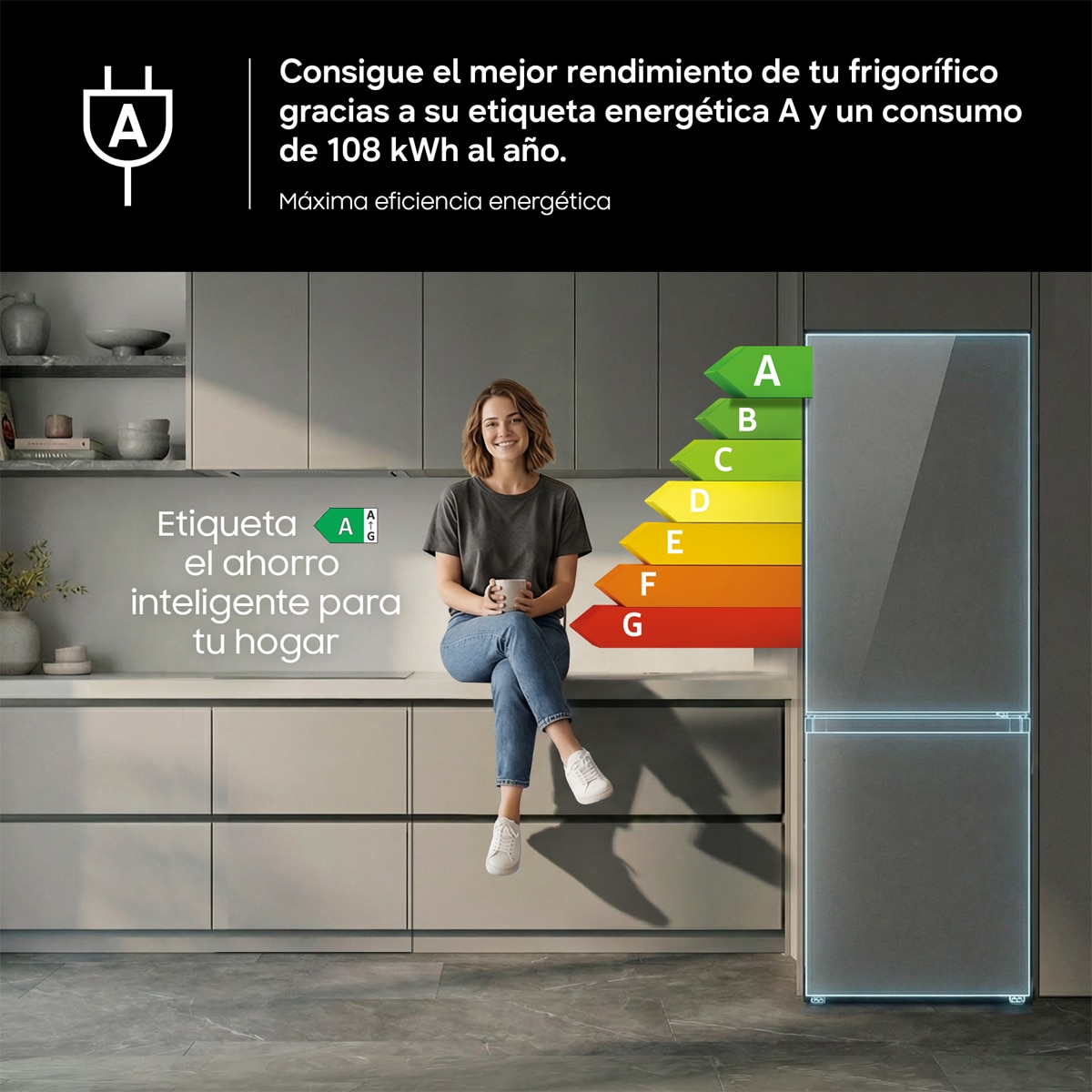 Frigorífico Combi Samsung Twin Cooling Plus, Smart - RB38C7B6AS9/EF Inox-5