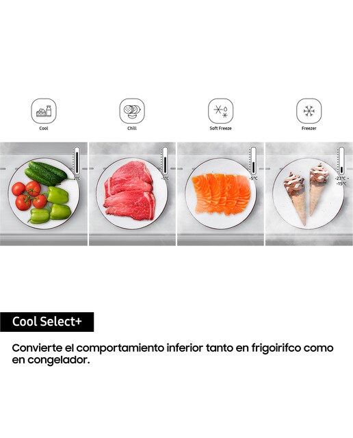 Frigorífico Combi Samsung No Frost, Smart - RB38C7B6BS9/EF - Inox Inox-10