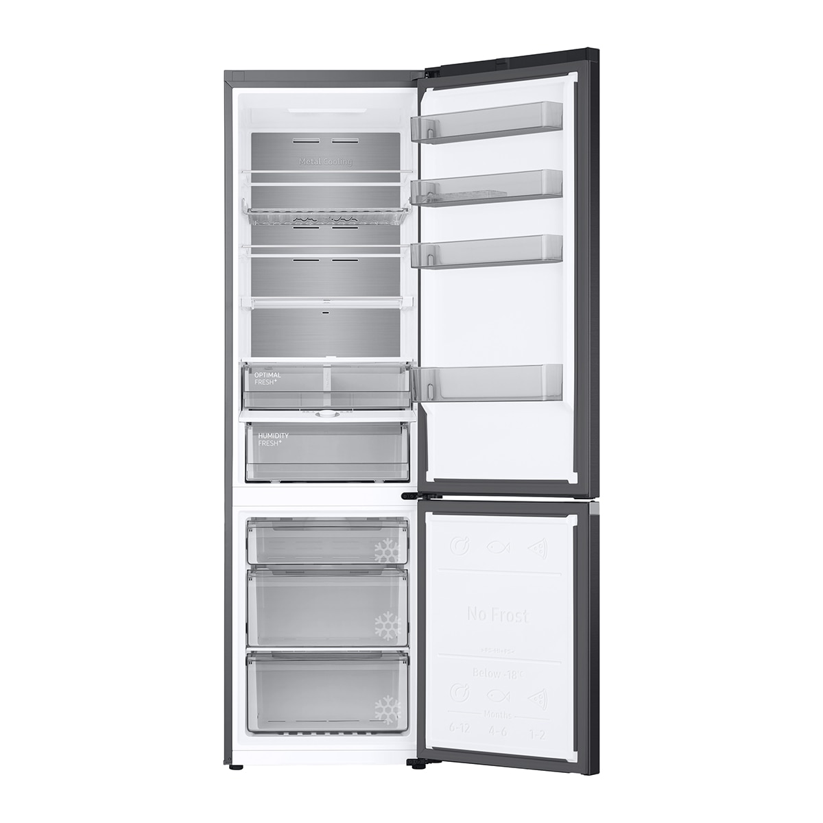 Frigorífico Combi Samsung All Around Cooling, Smart - RB38C776CB1/EF Grafito-2