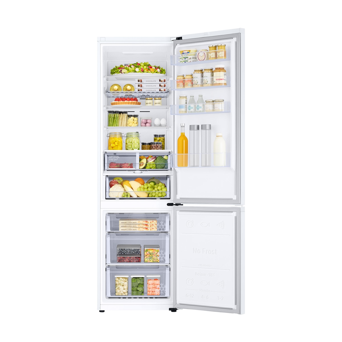 Frigorífico Combi Samsung All Around Cooling, Smart - RB38C605CWW/EF - Blanco Blanco-12