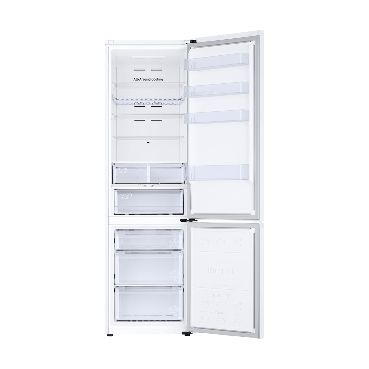 Frigorífico Combi Samsung All Around Cooling, Smart - RB38C605CWW/EF - Blanco Blanco-16