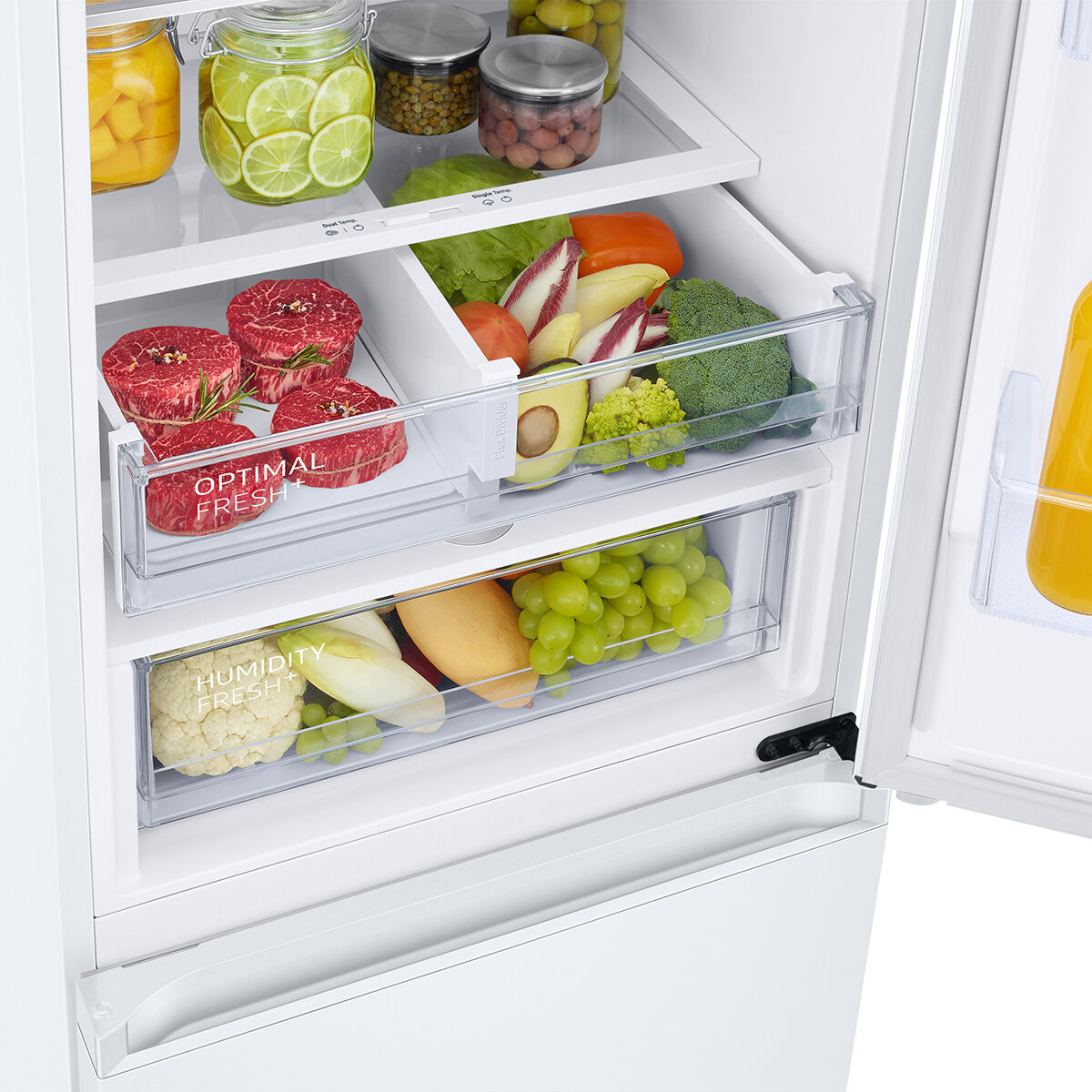 Frigorífico Combi Samsung con tecnología SpaceMax, Smart - RB38C605DWW/EF Blanco-5