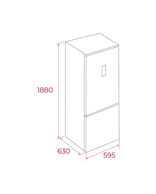Frigorífico Combinado Teka NFL 355 WH Motor Inverter, No Frost LongLife e de 188 cm - Branco Branco-4