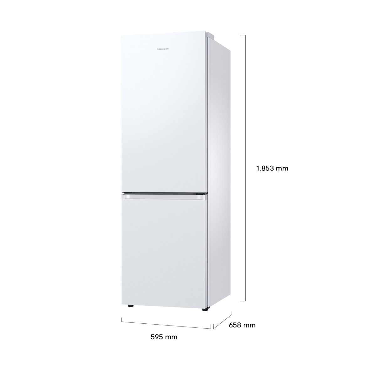 Frigorífico Combi Samsung con tecnología SpaceMax, Smart - RB34C600DWW/EF Snow White-2