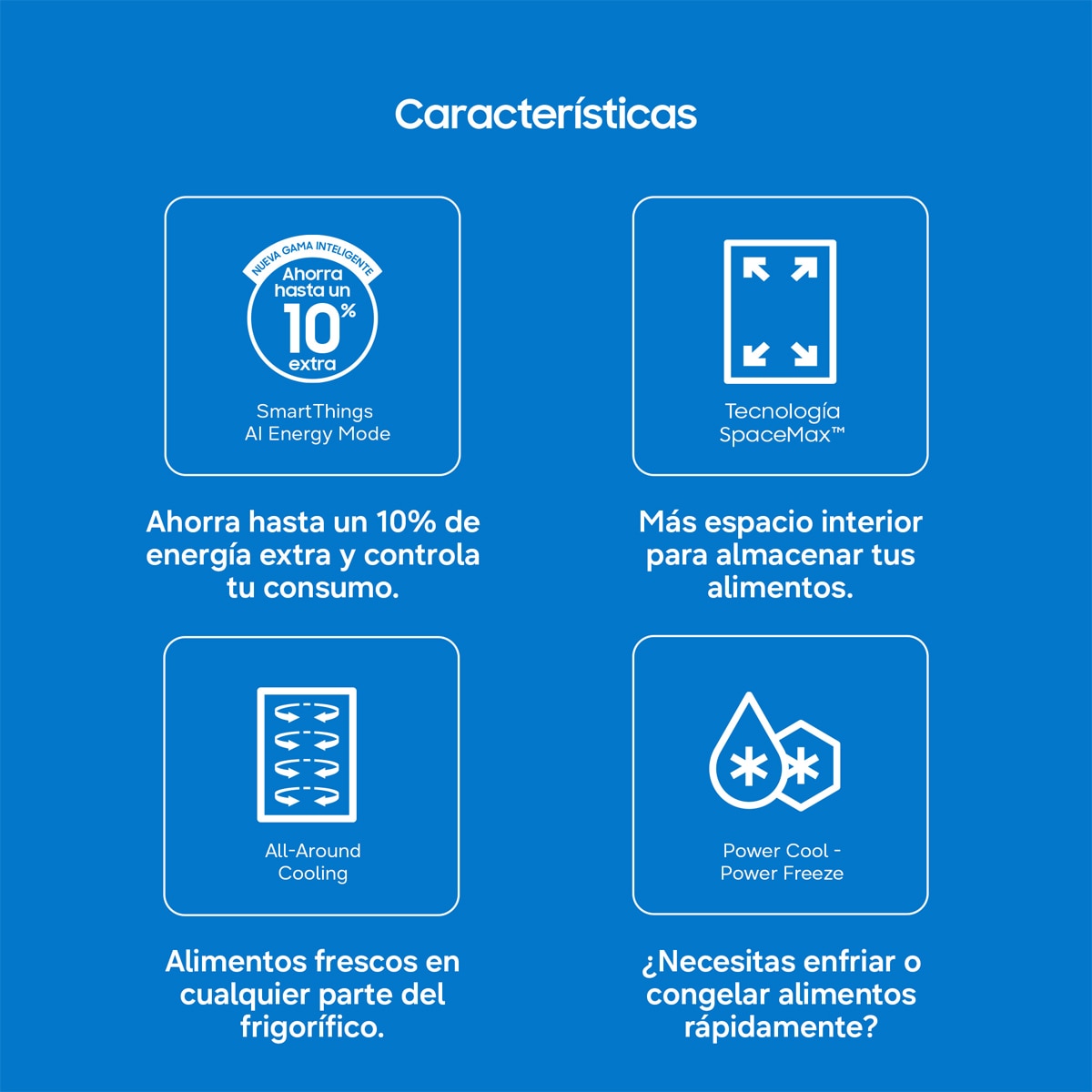Frigorífico Combi Samsung con tecnología SpaceMax, Smart - RB34C600DWW/EF Snow White-4
