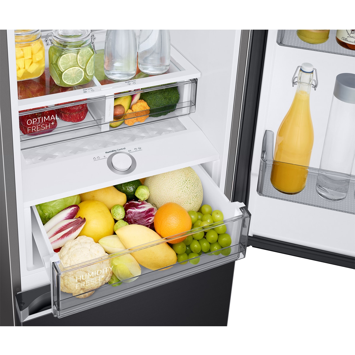 Frigorífico Combi Samsung No frost, Smart - RB38C7B6A22/EF Cristal negro-13
