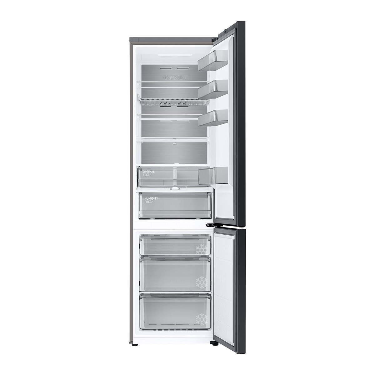 Frigorífico Combi Samsung No frost, Smart - RB38C7B6A22/EF Cristal negro-16