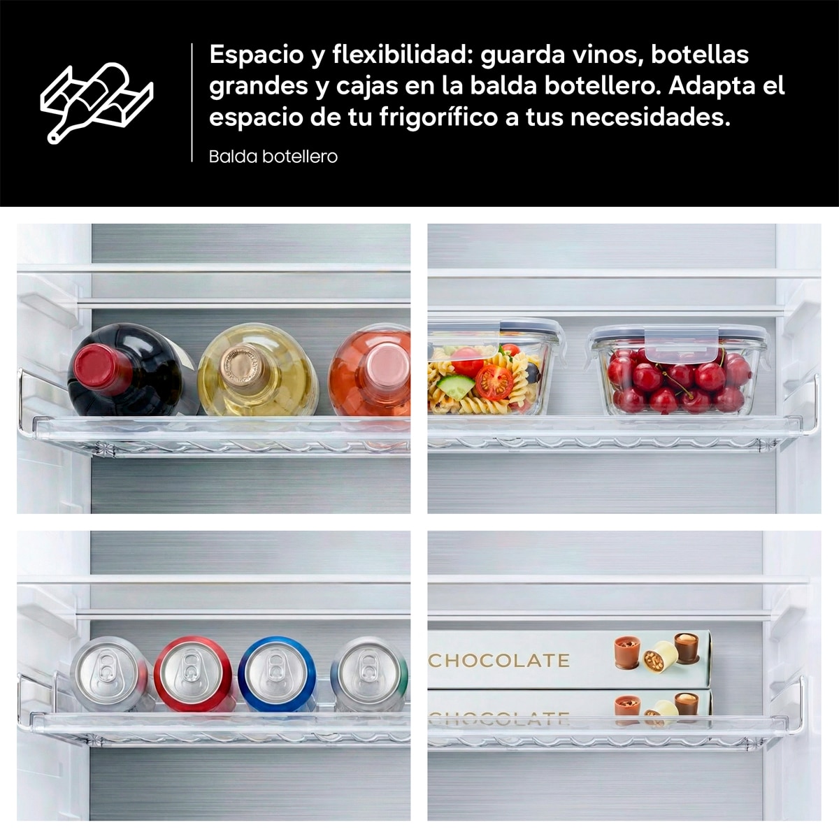 Frigorífico Combi Samsung Wifi, tecnología SpaceMax - SMART RB34C602DSA/EF Inox-7